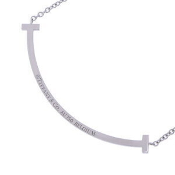 Tiffany Smile Necklace white gold diamonds - Picture 3 of 9